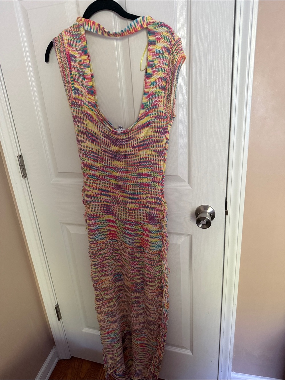 Colorful Distressed Dress - Picture 5 of 6